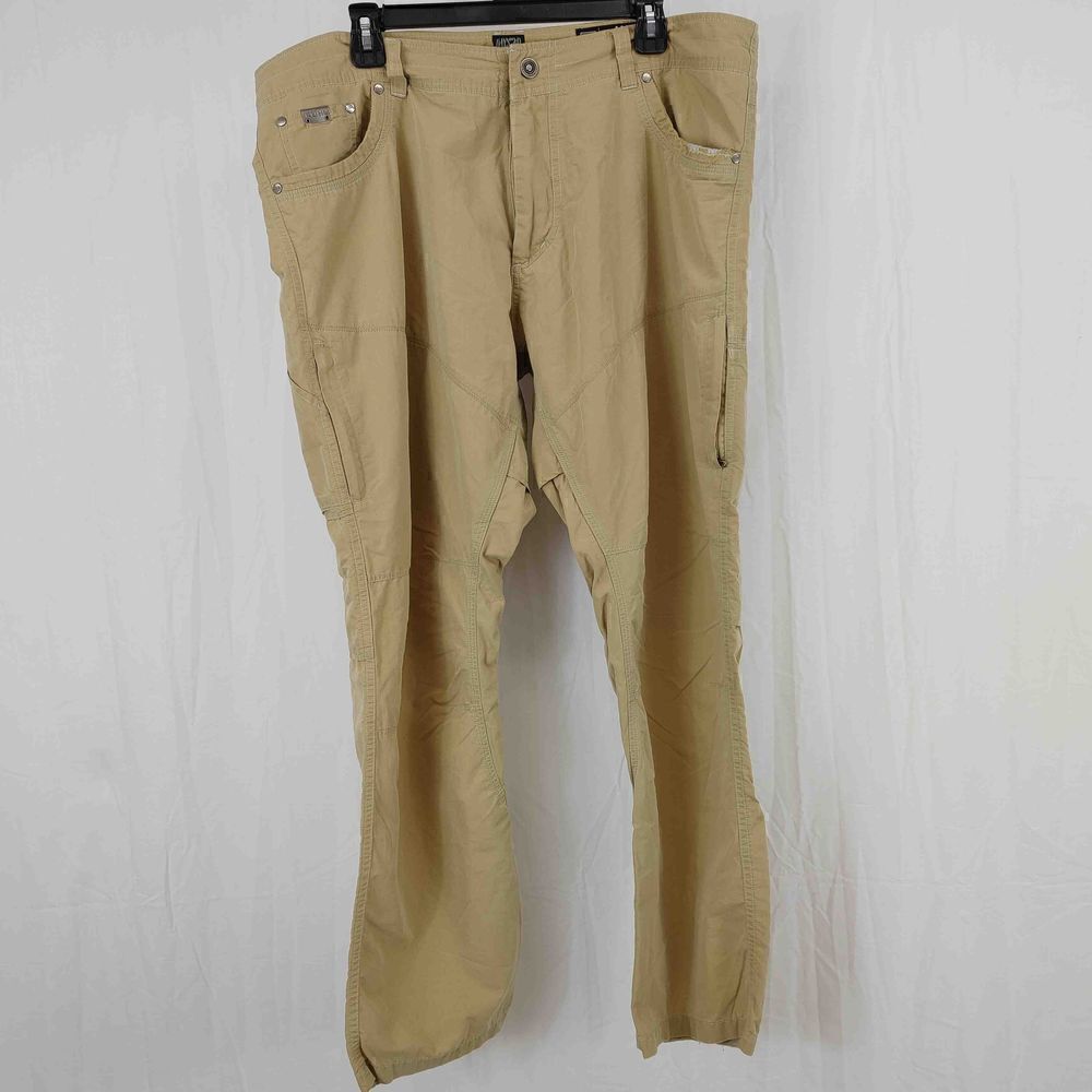 KUHL Mens Revolvr Pants Size 40 W 30L Tan Hiking Camp Outdoors Nylon Blend.
Wais